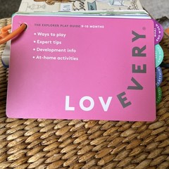 Lovevery The Explorer Play Guide Montessori Activity Book 9-10 Months