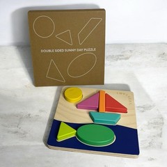 Lovevery Double-Sided Sunny Day Puzzle From The Helper Play Kit Montessori Toy