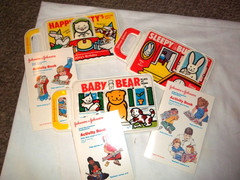 Vintage Johnson & Johnson Activity waterproof baby Books Bath Vinyl w/ guides