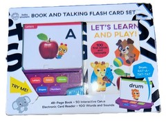 Baby Einstein Let’s Learn And Play Talking Flash Cards Sound Book Set STEAM