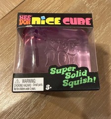 NeeDoh Nice Cube 💜 Square Shaped Sensory Toy Purple Viral TikTok