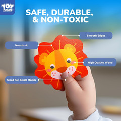 Wooden Puzzles for Toddlers 2-4, Montessori Toys for 1 2 3 Year Old Boys Girls,