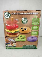 LeapFrog 4-in-1 Learning Hamburger Toy 12+ Months Stacking Puzzle New