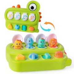 Cause and Effect Pop Up Dinosaur Baby 6-12 Months, Sensory Early Learning Fin…