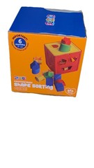 PLAY22 Shape Sorting Cube Educational Blocks, Shapes, 6+ Months, Multicolor