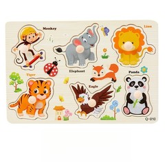 Wooden Number Puzzle for Toddlers 1-3, Educational Toys for 2 4 Year Olds