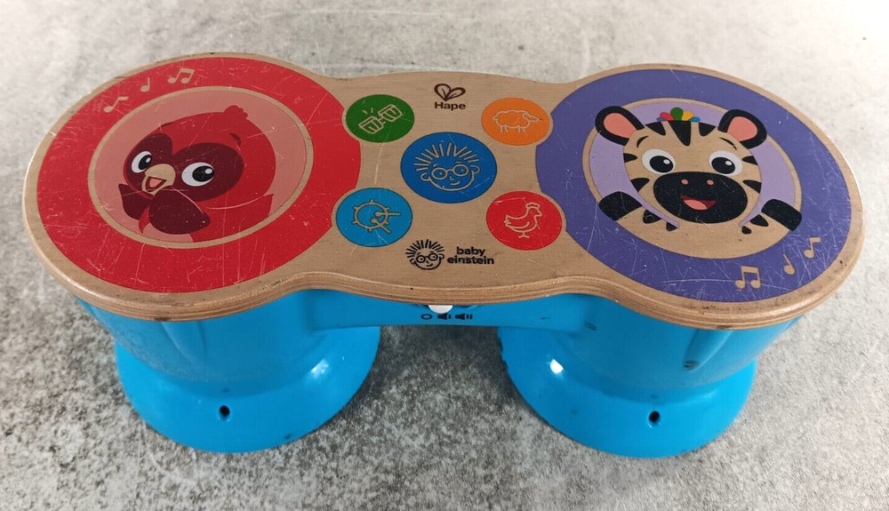 Baby Einstein Hape Upbeat Tunes Magic Touch Wooden Drum Musical Toy