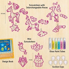 Imagimake Window Art Unicorn | Glass Painting Kit for Girls Age 5+ Glass paintin
