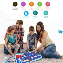 Montessori Busy Board Toddler Sensory Activity Toy Fine Motor Skills