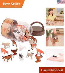 Educational 60-Piece Barnyard Animal Toy Set – Perfect for Curious Toddlers
