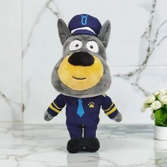 Sheriff Labrador Dog Plush Toy Soft Doll Stuffed Animal Security Sergeant