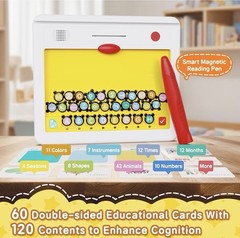 Magnetic Learning Toy for Kids 3+ Letters, Numbers, and Image Reading Game!!
