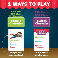 Classic Charades – Act! Shout! Chuckle! Roar! Family Party Game for Ages 5+ | 2