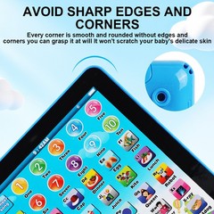 Blue Children Kids TABLET MINI PAD Educational Learning Toys For Boys Girls Baby