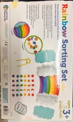 Rainbow Sorting Set Toddler Learning Toy Fine Motor Skills Ages 3 and Up
