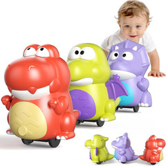 Topsolid Baby Tummy Time Dinosaur Toys 18 24 36 Months, Baby Crawling Toys, Todd