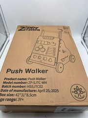 Wooden Baby Walker with Wheels, Push Walker