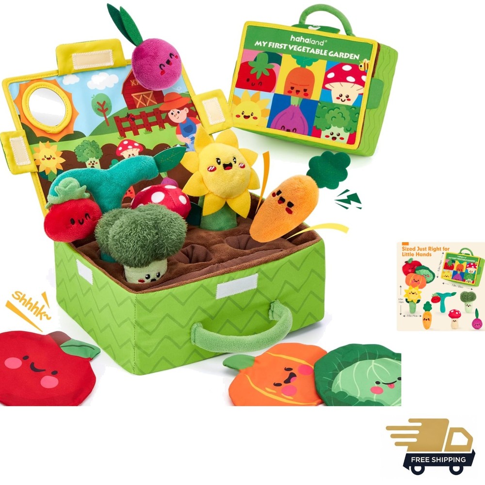 Baby Toy Plush Fruit Vegetables Garden Montessori Sensory Development