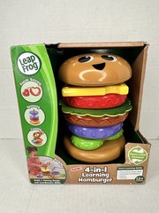 LeapFrog 4-in-1 Learning Hamburger Toy 12+ Months Stacking Puzzle New