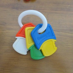 Infant Baby Toy Lot 8 Piece Sensory Learning Key Rings Rattles Colorful Teething