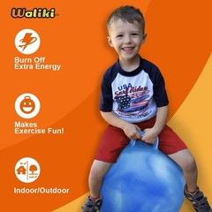 Hop Ball Toy for Boys and Girls Ages 3-6 | Blue 18” Hopper for Relay Races & …