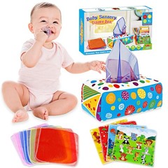Baby Toys 6 to 12 Months – Baby Tissue Box Toys Montessori Toys for Babies 6-12