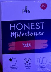 New Sealed Pihu HONEST Milestones Baby 30 Cards Designed In Germany! AWESOME!!