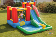 Kids Bounce House Inflatable Castle Slide Splash Pool Cannon ClimbingWall 6-in-1