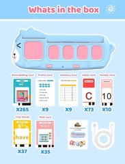Interactive Phonics & Math Flash Cards Set for Preschoolers