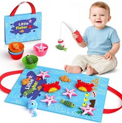 Little Fisher Magnetic Fishing Game Montessori Toddler Learning Toy New