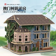 GuangDong ChaoShan Ancient Town China Folk Home Wooden 3D Puzzle Building Model