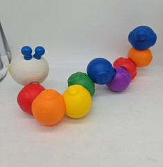 Melissa & Doug Build An Inchworm Snap Beads Caterpillar Infant Developmental Toy