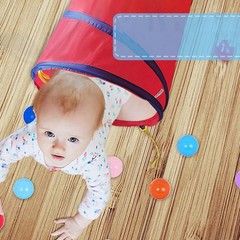 Kids Play Tunnel Folding Polyester Cloth Baby Crawling Training Equipment F SOCT