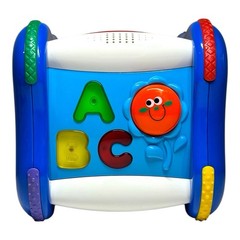 Rare 2005 Chicco Talking Cube Bilingual Toy English Spanish Lights Sounds (Read)