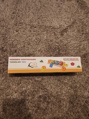 Cheslicr Montessori Toys Toddler Boys Girls Wooden Sorting Shapes Stacking