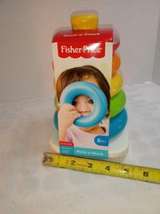 Fisher-Price Rock-a-Stack Stacking Toy – Classic Baby Ring Stacker