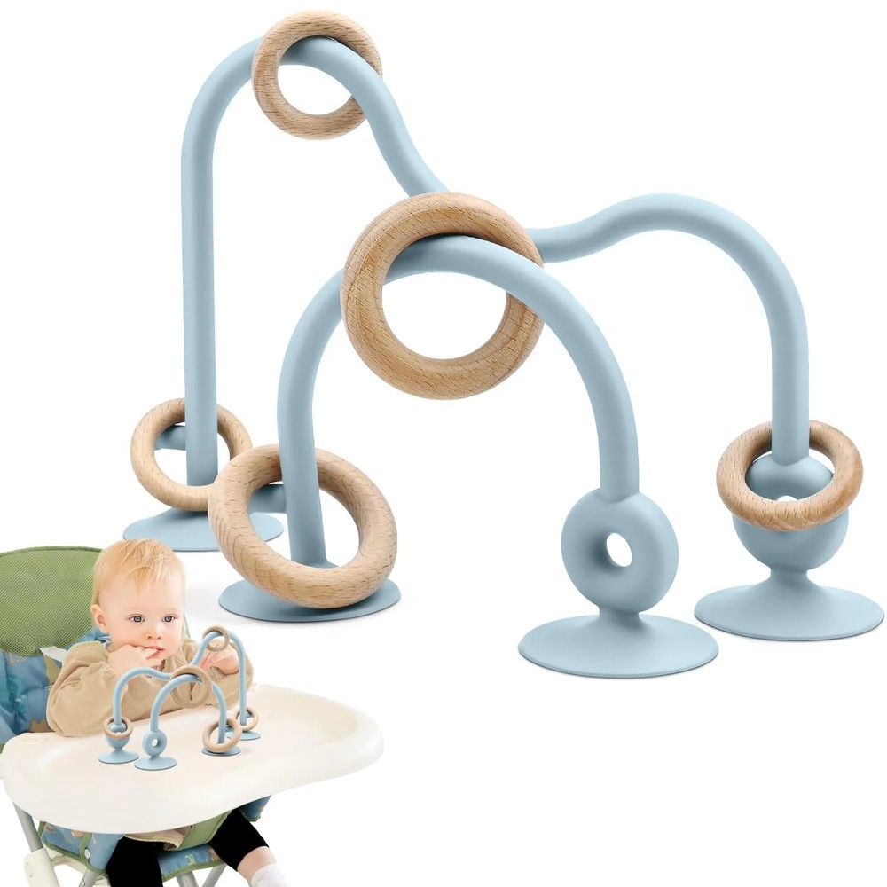 Baby Sensory High Chair Suction Toys for Infant Toddlers 12 18 Months, Food Grad