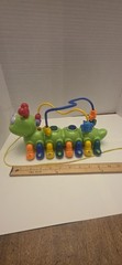 Megcos BABY KIDS Toy Pull Behind Caterpillar Sound Lights TESTED & WORKS EUC