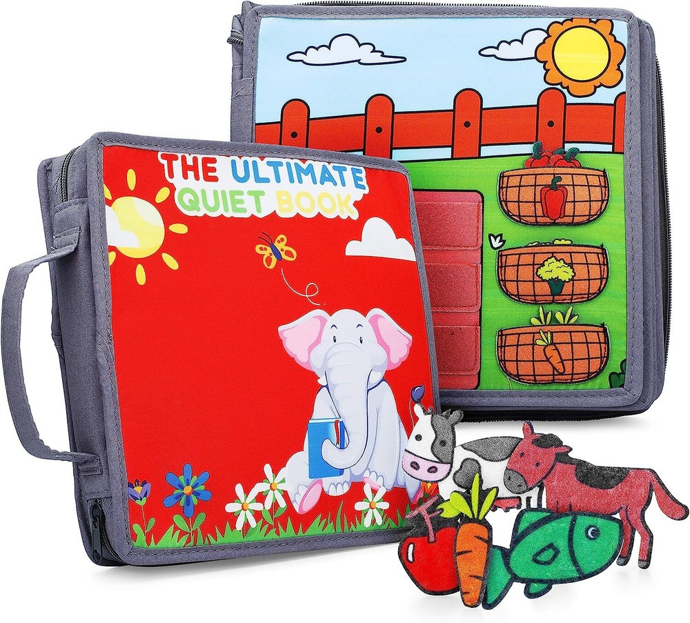 Busy Book for Toddler Airplane Car Activities Toy Road Trip Must Have Essential
