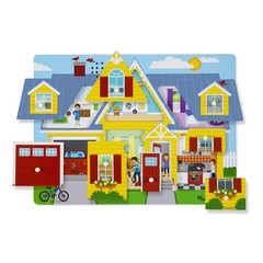 Multicolor Wooden Sound Peg Puzzle 8 Pieces Interactive Learning Toy