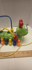 Megcos BABY KIDS Toy Pull Behind Caterpillar Sound Lights TESTED & WORKS EUC