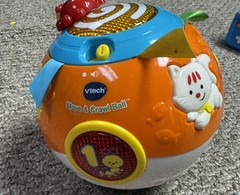 Vtech Move and Crawl Ball Educational Infant Baby Interactive Toy TESTED Works