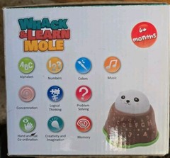 Whack and Learn Mole – Educational Interactive Light-Up Toy for Infants Babie…