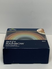 Itzy Ritzy Rainbow Stacking Toy ~ Baby Toddler Soft Silicone 5 Pc Toys NEW