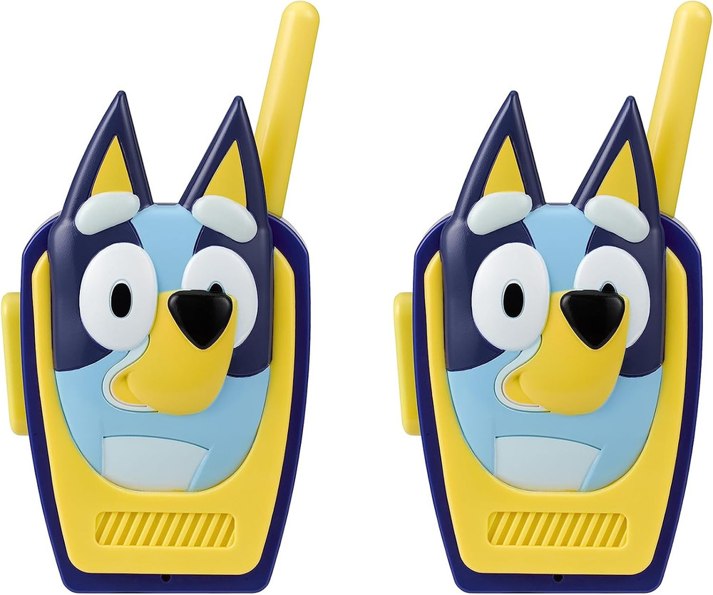Ekids Bluey Toy Walkie Talkies for Kids, Static Free Extended Range Indoor and O