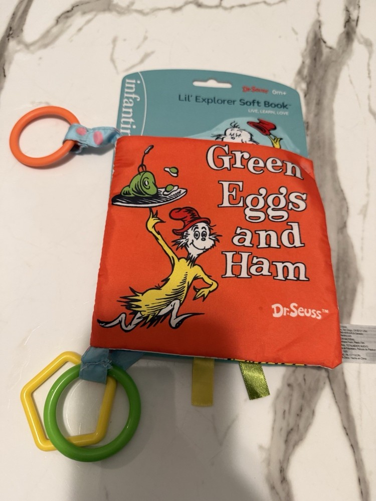 Infantino Lil’ Explorer Soft Book Dr. Seuss Green Eggs and Ham Multicolor 0m+