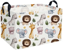 Rectangular Animals Storage Baskets Cute Basket Storage Bin Zoo Room Decor fo…