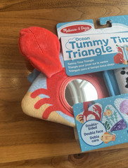 Melissa & Doug Ocean Tummy Time Triangle Baby Toy Infant Developmental NEW