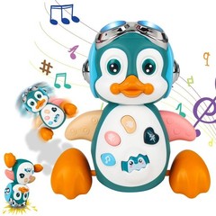 Baby Crawling Musical Penguin Toy Light Sound Interactive Toddler Educational US
