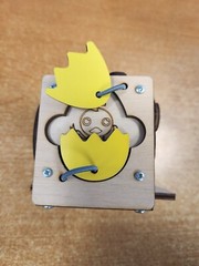 evoKids Handmade Busy Activity Wooden Cube For Toddlers E3C